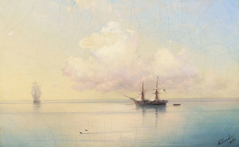 Segelboote bei ruhigem Wetter. - Ivan Aïvazovski