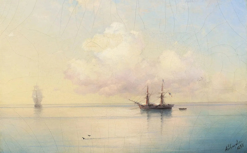 Segelboote bei ruhigem Wetter. - Ivan Aïvazovski