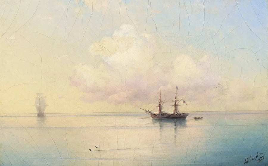Segelboote bei ruhigem Wetter. - Ivan Aïvazovski