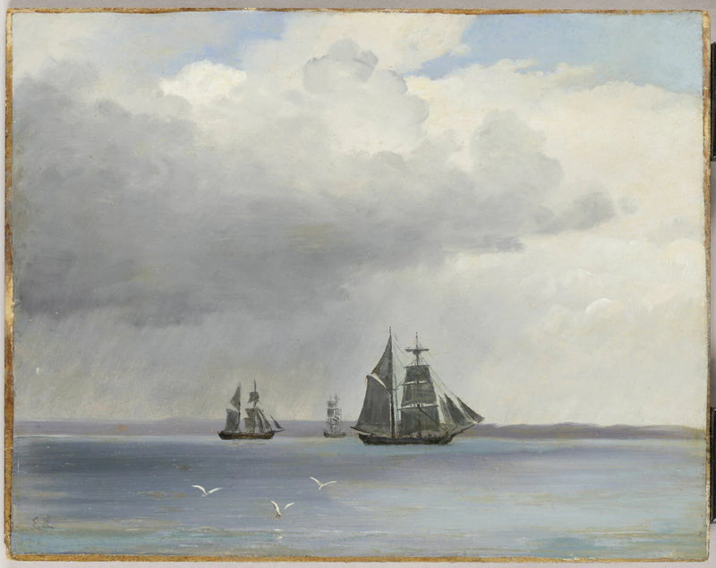 Voiliers sur la mer au large de l'île de Hven (Suède), dans le Sund - Emmanuel Larsen