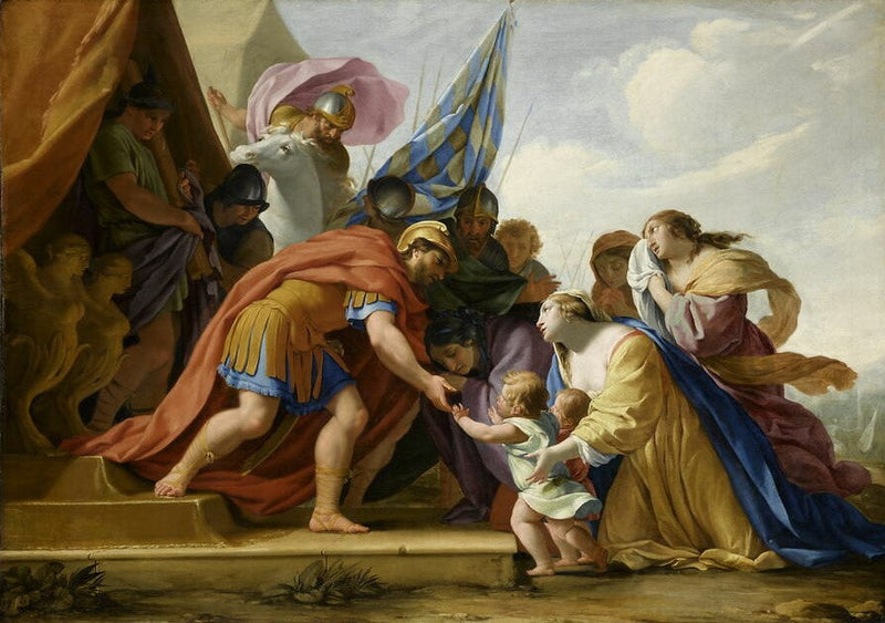 Volumnie und Veturie vor Coriolan - Eustache Le Sueur