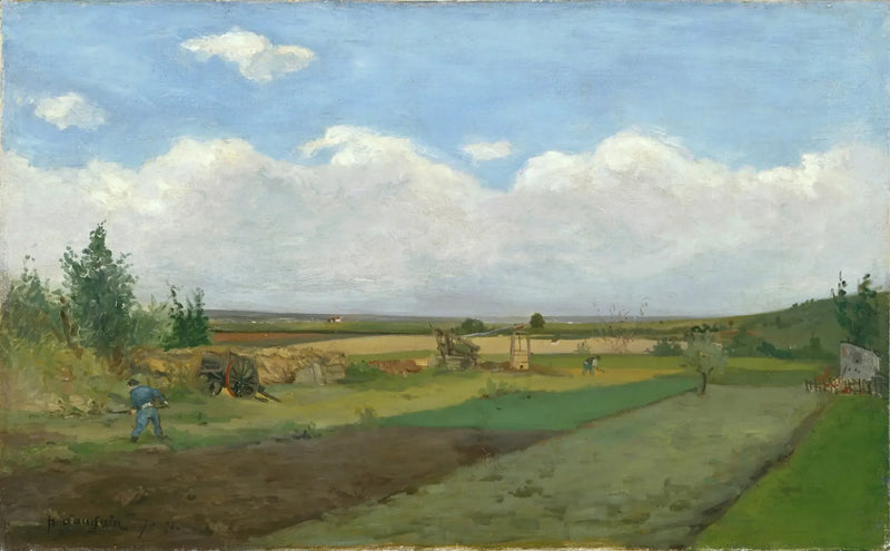 Reise durch die Felder in der Ebene - Paul Gauguin