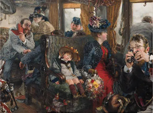 Voyager durch eine schöne Natur - Adolph von Menzel