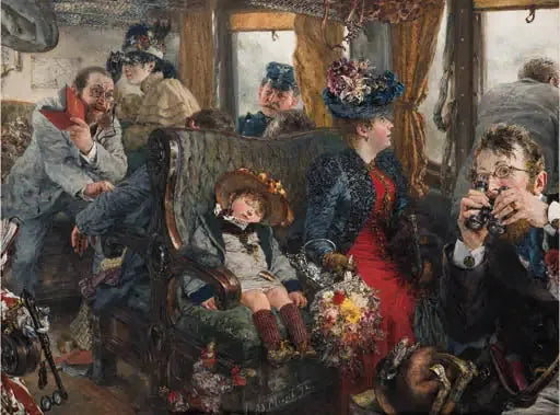 Voyager durch eine schöne Natur - Adolph von Menzel