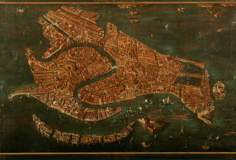 Luftaufnahme von Venedig - Francesco Guardi