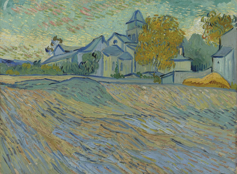 Ansicht des Asyls und der Kapelle von Saint-Rémy - Vincent van Gogh