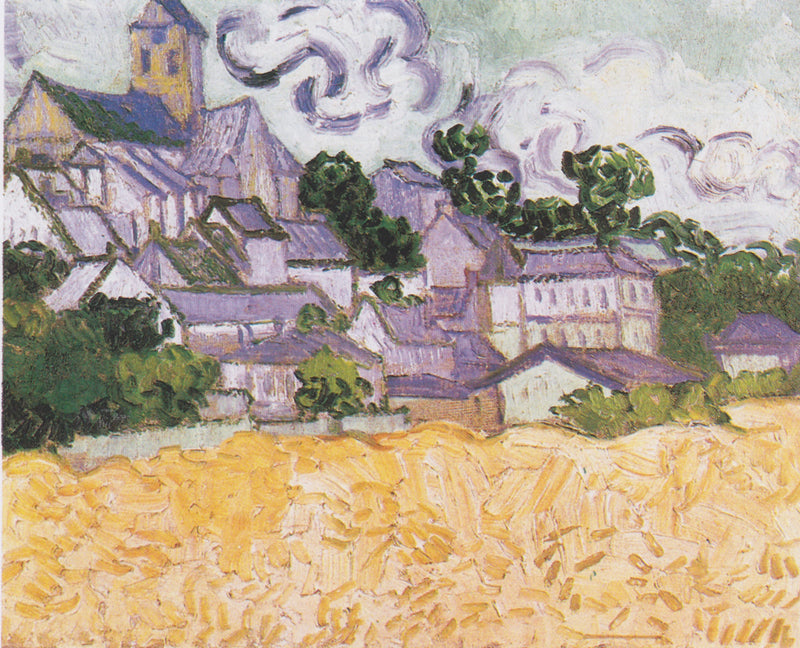 Blick auf Auvers mit Weizenfeld - Vincent van Gogh
