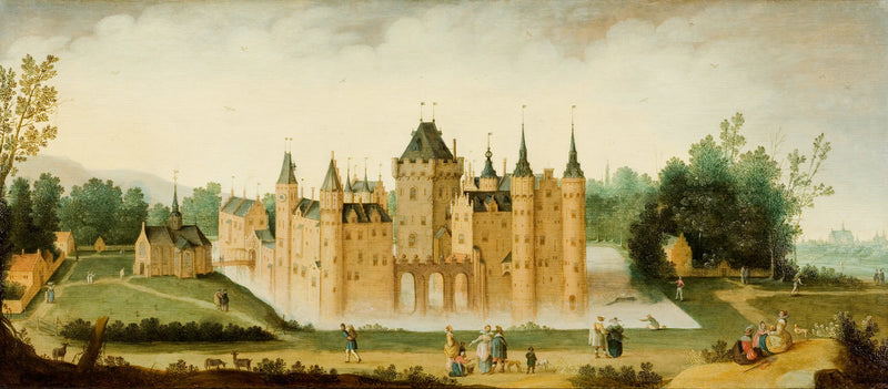 Vue du château d'Egmond aan den Hoef - Claes Jacobsz. van der Heck
