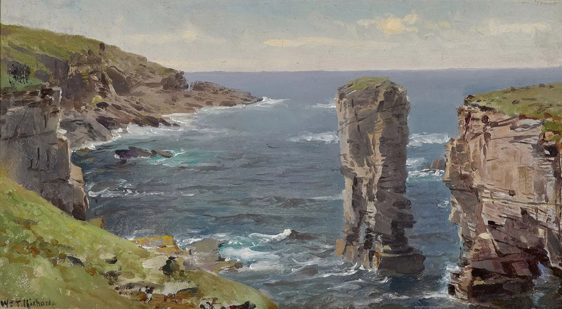Britische Küstenansicht (Cornwall-Küste) - William Trost Richards