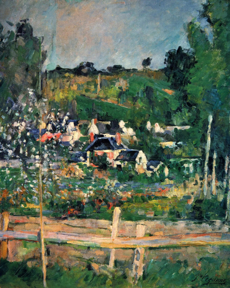 Blick auf Auvers-sur-Oise – Die Schranke - Paul Cézanne