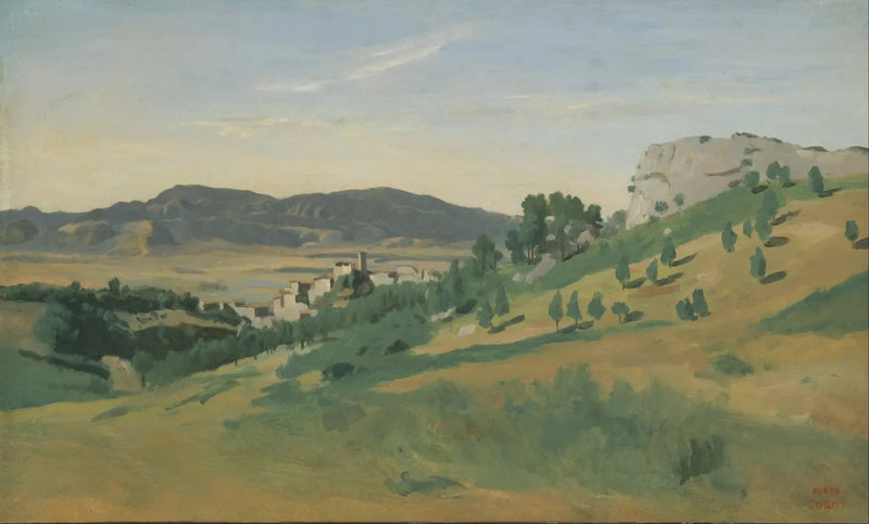 Blick auf Olevano - Jean-Baptiste Camille Corot