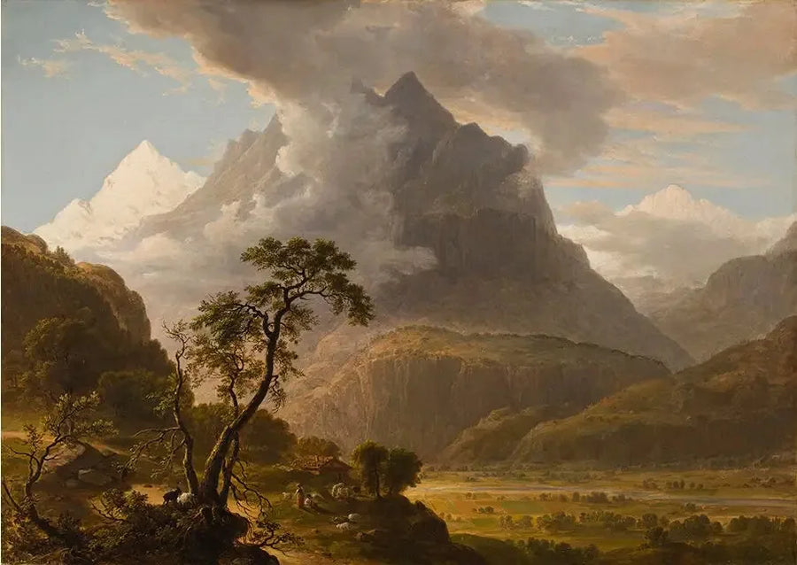 Blick in das Oberhasle-Tal, Schweiz - Asher Brown Durand