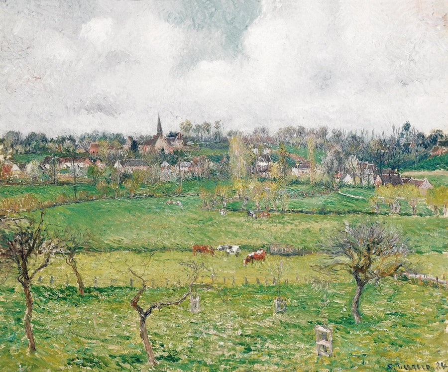 Ansicht von Bazincourt - Camille Pissarro