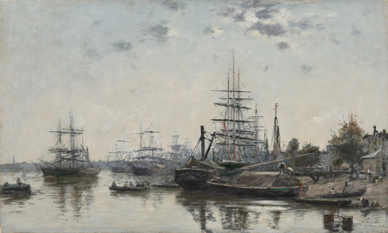 Blick auf Bordeaux, vom Quai des Chartrons - Eugène Boudin