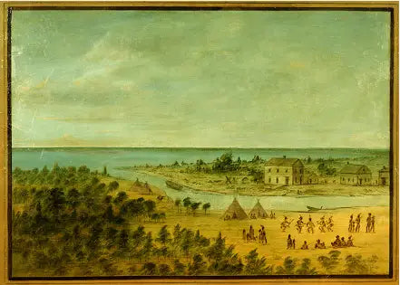 Blick auf Chicago im Jahr 1837 - George Catlin