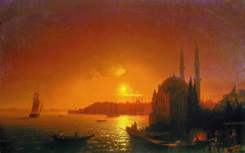 Blick auf Konstantinopel im Mondlicht - Ivan Aïvazovski
