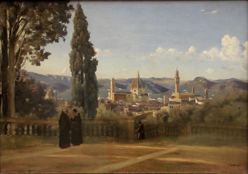 Blick auf Florenz vom Boboli-Garten - Jean-Baptiste Camille Corot