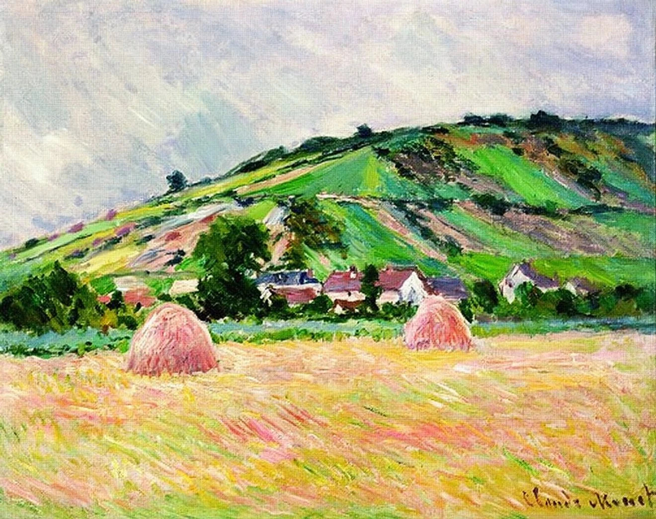 Vue de Giverny W1074 par Claude Monet, musée d’Art contemporain de Téhéran