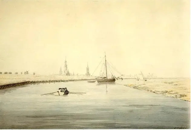 Blick auf Greifswald von Osten - Caspar David Friedrich
