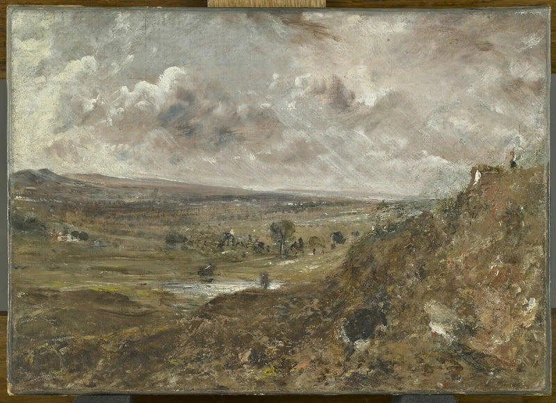 Blick auf Hampstead Heath ; Sturmwirkung - John Constable