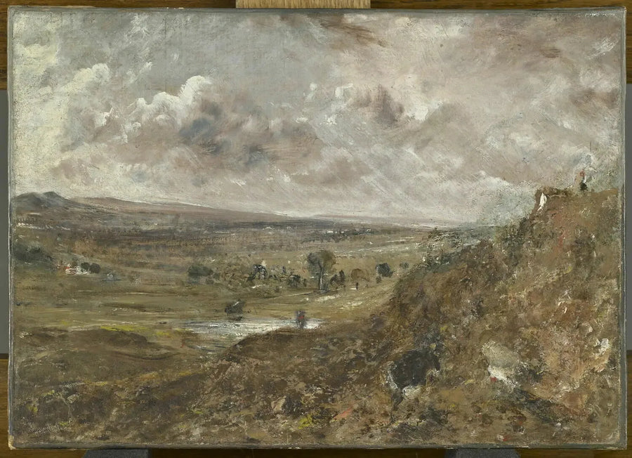 Blick auf Hampstead Heath ; Sturmwirkung - John Constable