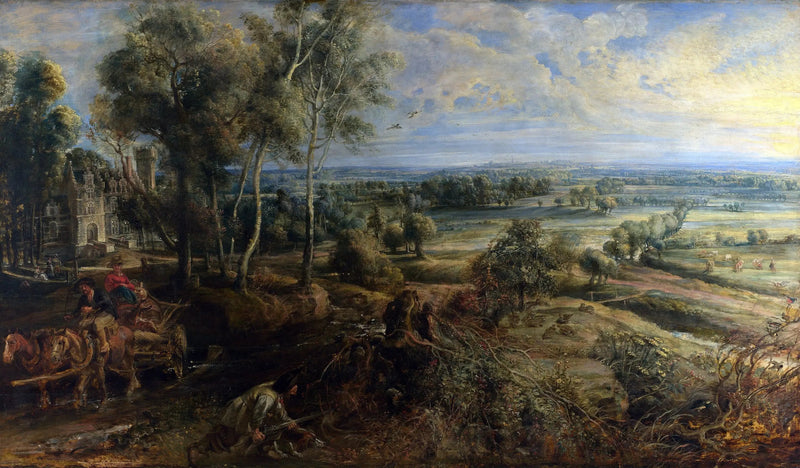 Ansicht von Het Steen am frühen Morgen - Peter Paul Rubens