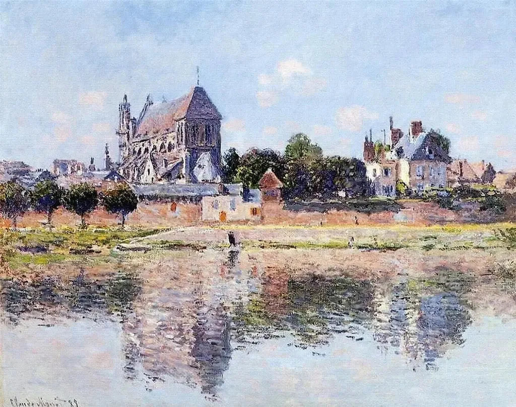 Vue de l'église de Vernon - Claude Monet image 1 reproduction de peinture à l’huile