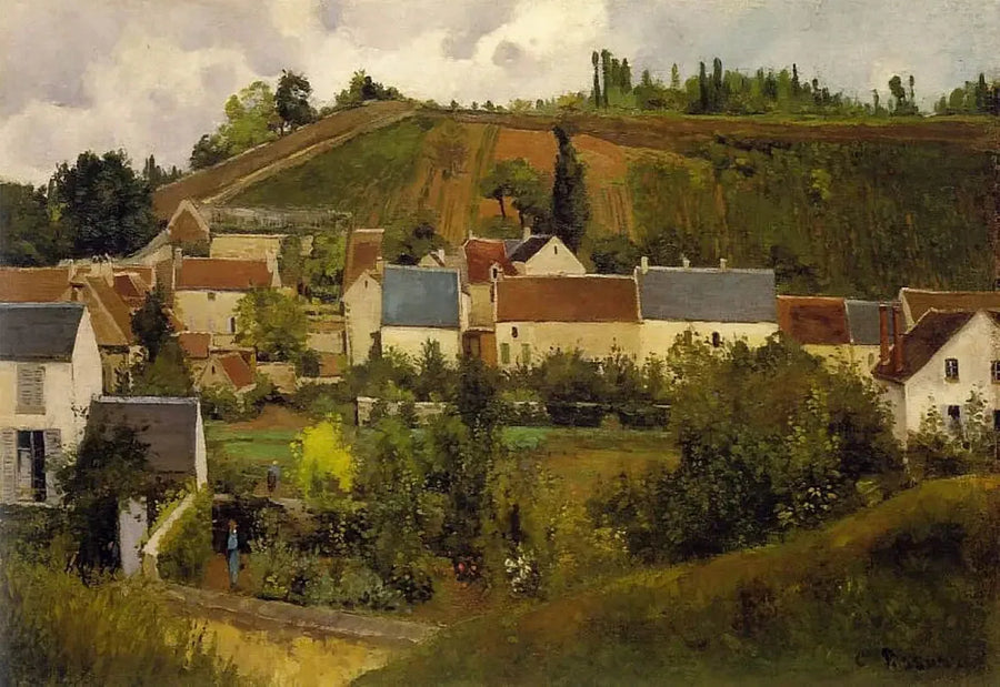 Ansicht von L'Hermitage, Côte des Gratte-Coqs, Pontoise - Camille Pissarro