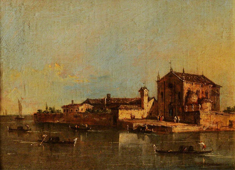 Blick auf die Insel San Cristoforo, Venedig - Francesco Guardi