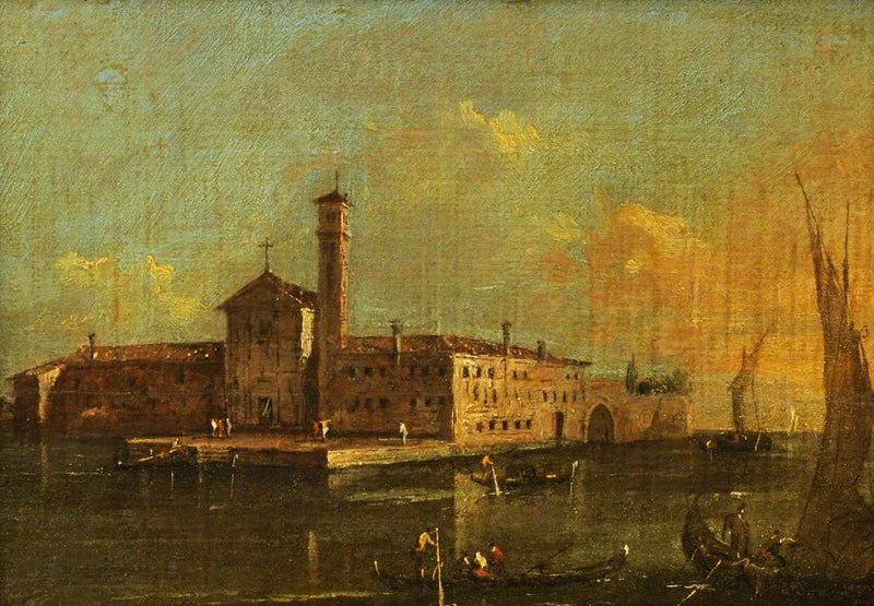 Blick auf die Insel San Lazaro, Venedig - Francesco Guardi