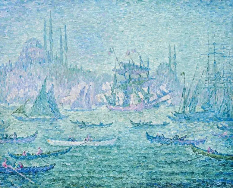 Vue de la Corne d'Or à Constantinople. - Paul Signac image 1 reproduction de peinture à l’huile