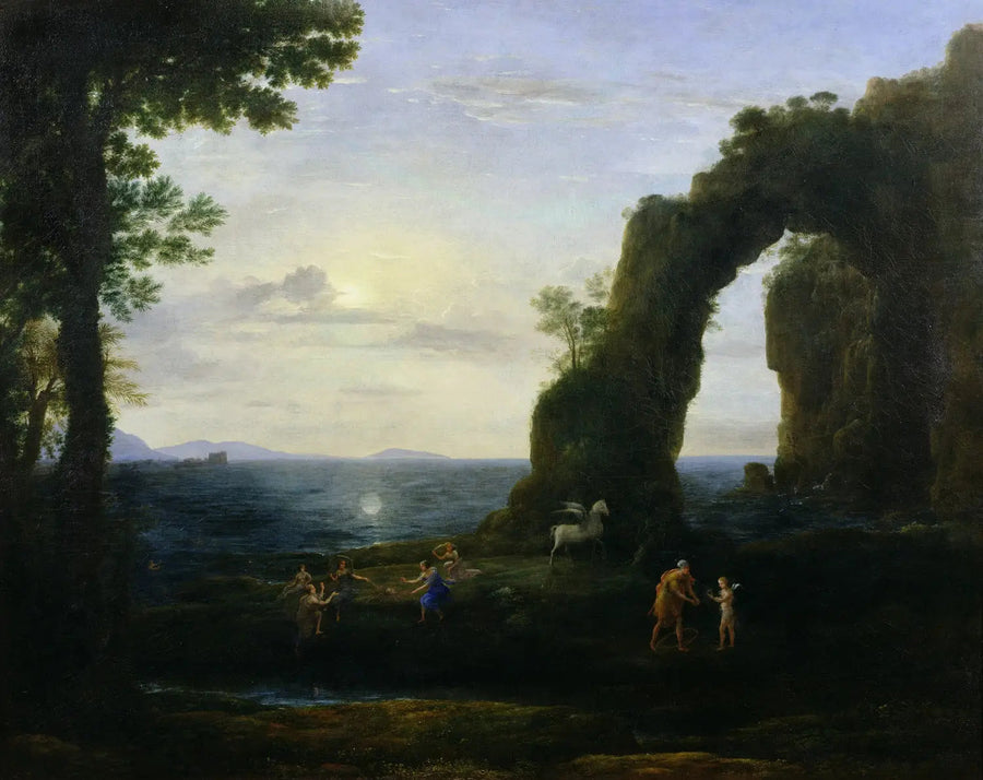 Blick auf die Küste mit Perseus und dem Ursprung des Korallenriffs - Claude Lorrain