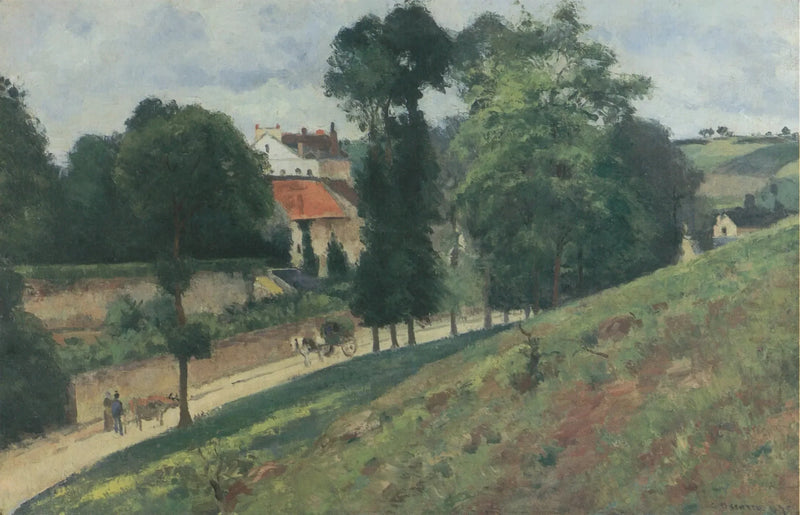 Ansicht des Hauses der Mathurins, Pontoise - Camille Pissarro