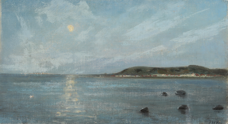 Blick aufs Meer im Mondlicht. – Michael Peter Ancher