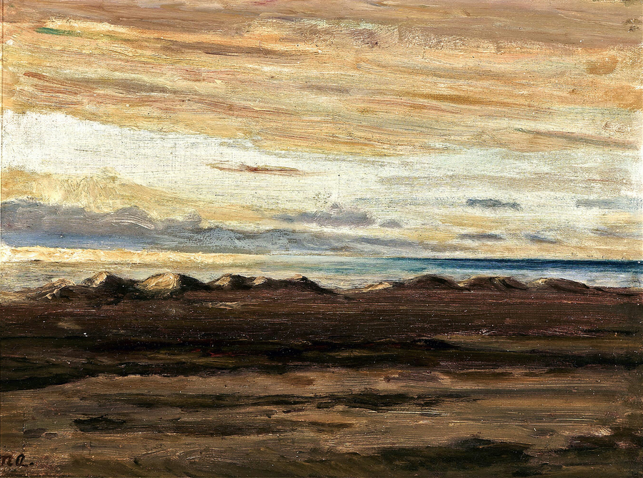Blick aufs Meer in der Abenddämmerung. – Michael Peter Ancher