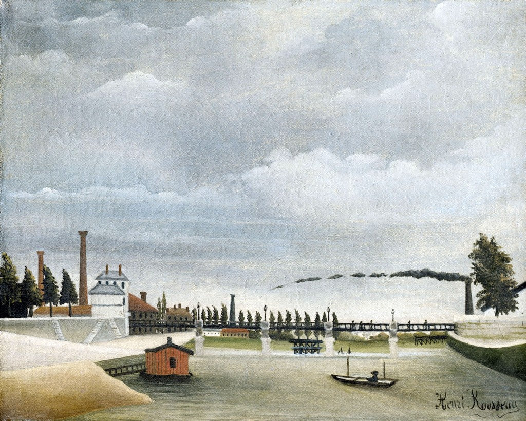 Blick auf die Passy-Brücke - Henri Rousseau