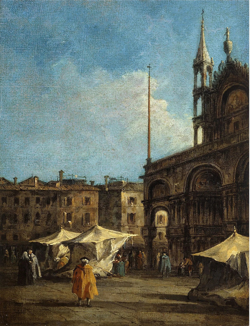 Blick auf den Markusplatz in Venedig - Francesco Guardi
