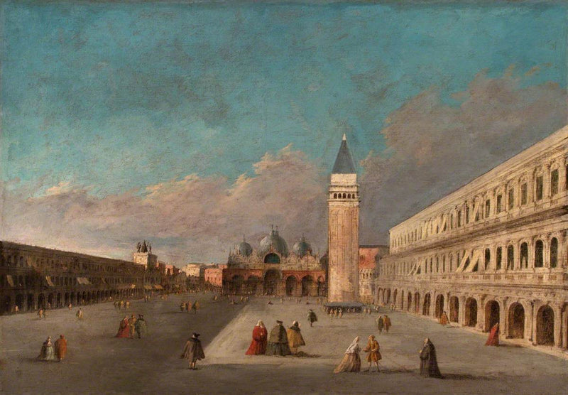 Blick auf den Markusplatz, Venedig - Francesco Guardi