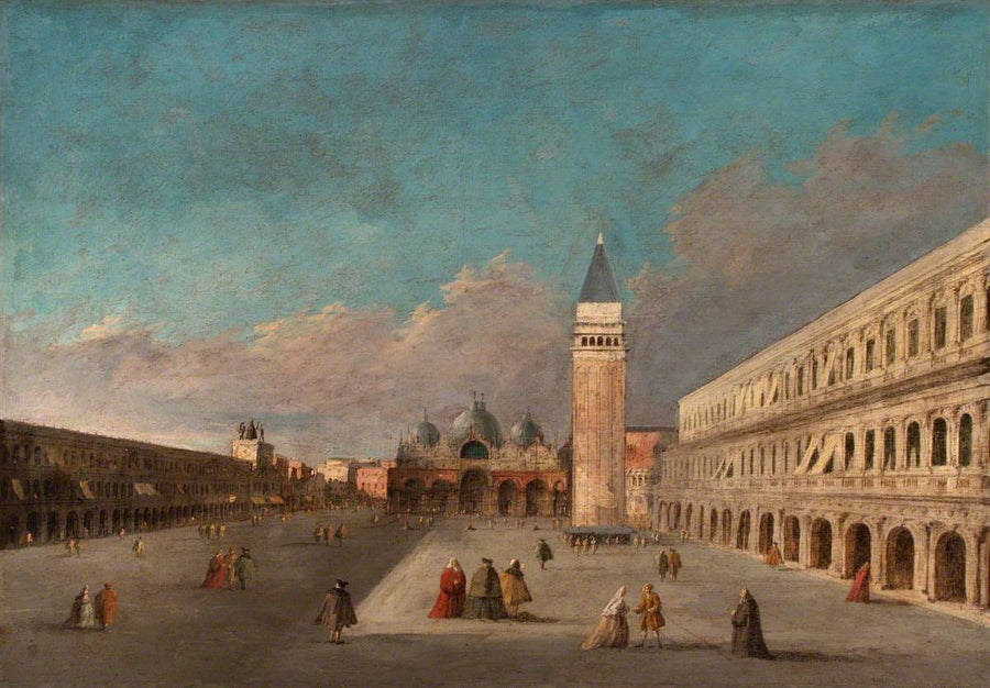 Blick auf den Markusplatz, Venedig - Francesco Guardi