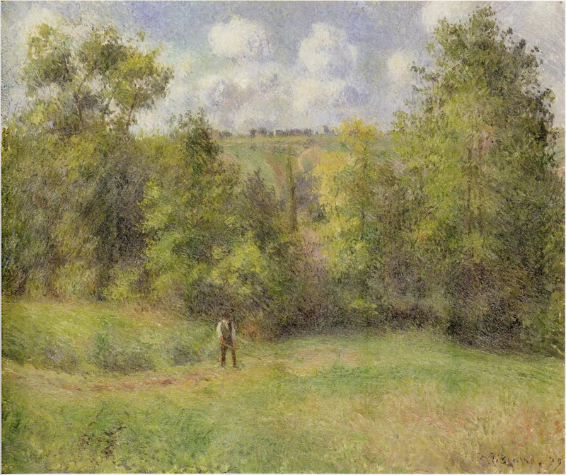 Ansicht der Straße von Ennery - Camille Pissarro