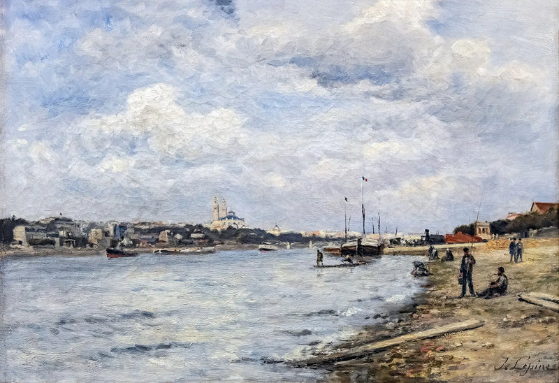 Blick auf die Seine und den Trocadéro; die Grenelle-Brücke - Stanislas Lépine