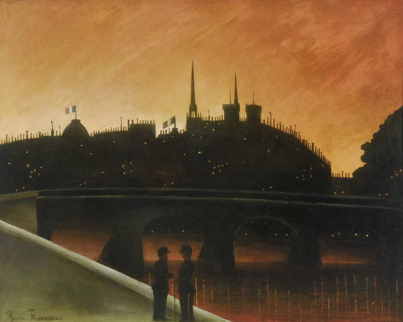 Blick auf die Insel der Stadt, Paris - Henri Rousseau