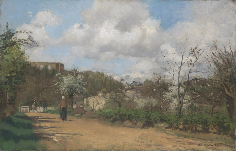 Ansicht von Louveciennes - Camille Pissarro