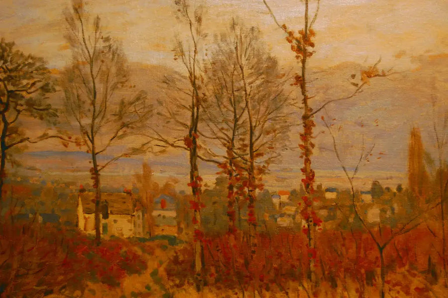 Aussicht auf Louveciennes im Herbst - Alfred Sisley