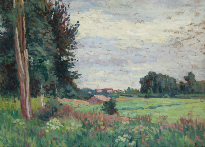 Blick auf Méréville - Maximilien Luce