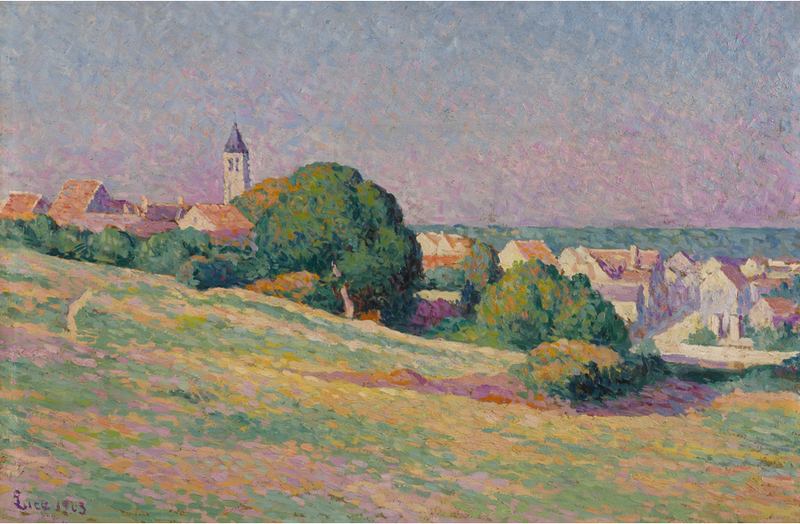 Blick auf Méréville - Maximilien Luce