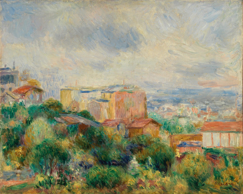 Blick auf Montmartre - Pierre-Auguste Renoir
