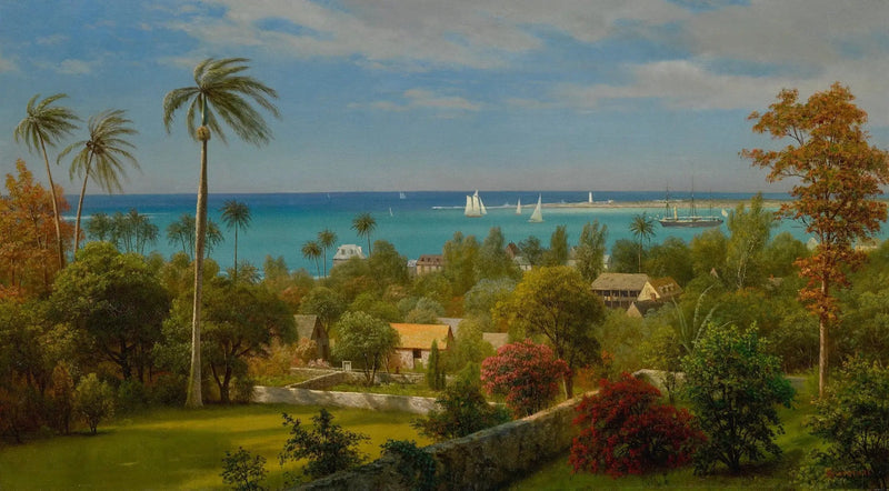 Blick auf Nassau, Bahamas - Albert Bierstadt