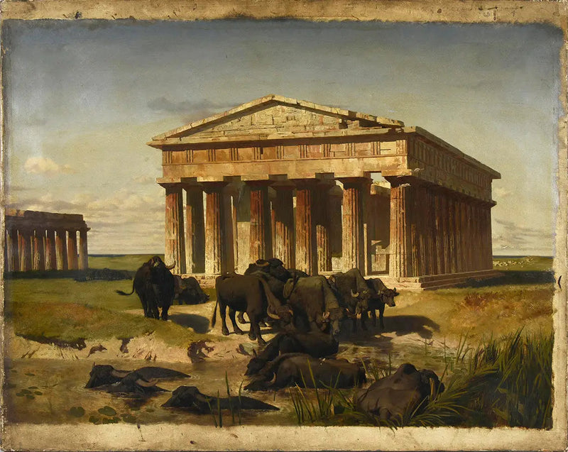 Blick auf Paestum - Jean-Léon Gérôme