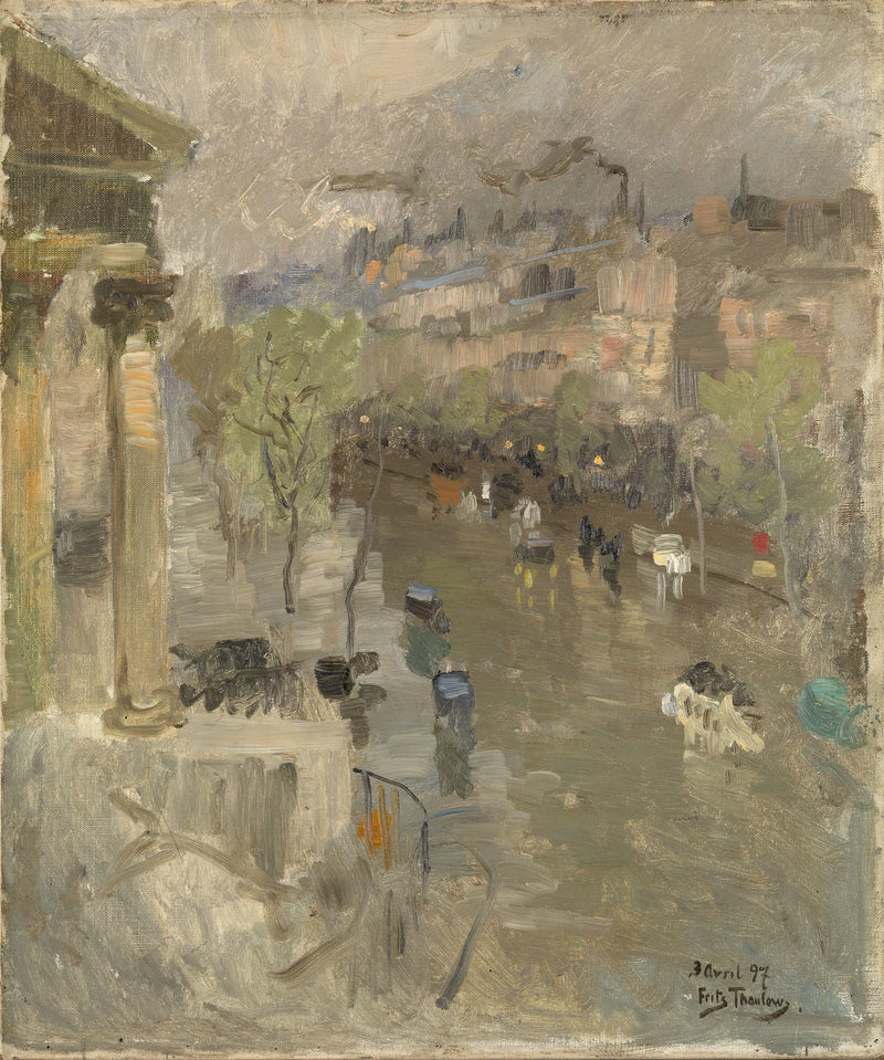 Blick auf Paris in der Nähe der Madeleine-Kirche – Frits Thaulow
